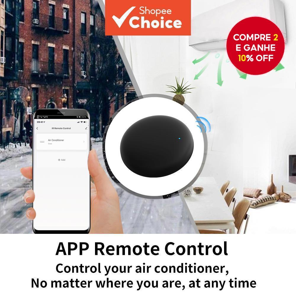 Novo Controle Remoto IR WiFi Universal para TV, Ar Condicionado Tuya, Aplicativo Smart Life, Casa Inteligente