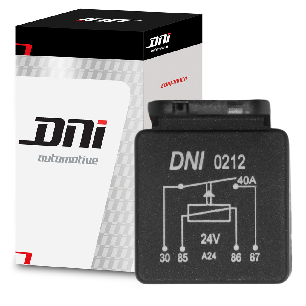 Relé Auxiliar para Scania e Mercedes-Benz 24V 40A  DNI 0212