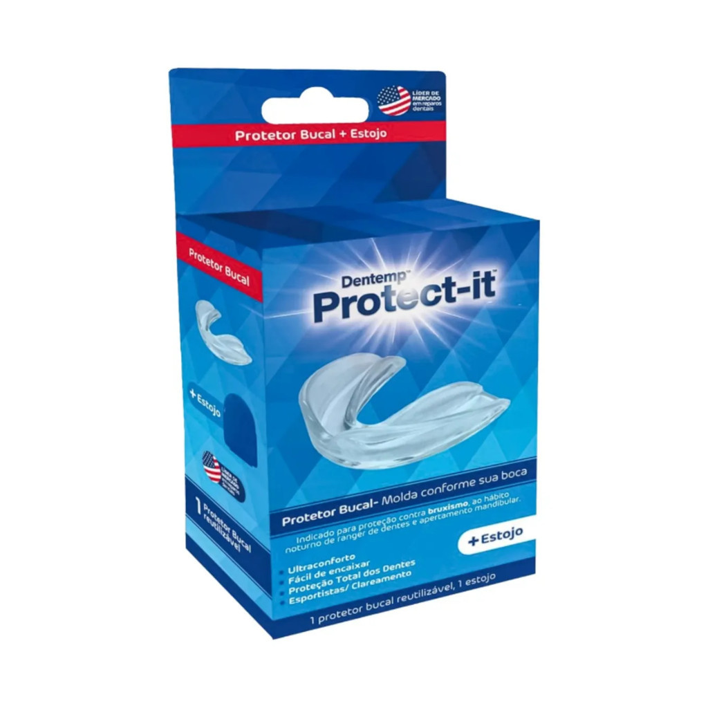 Protetor Bucal Anti Bruxismo Dentemp Clareamento Protect It Powerdent em Oferta na Shopee