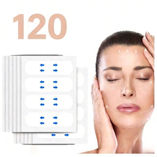 Adesivos faciais invisíveis antirrugas e antienvelhecimento com efeito lifting (120 unidades) em Oferta na Shopee