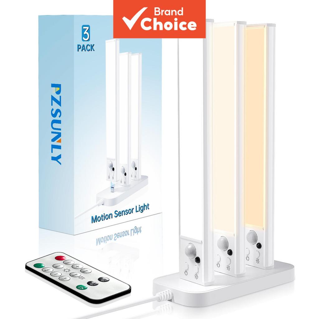 PZSUNLY 2/3/6 Pacote Luzes Sem Fio Sob Armário, Luzes LED Recarregáveis com Sensor de Movimento Magnético para