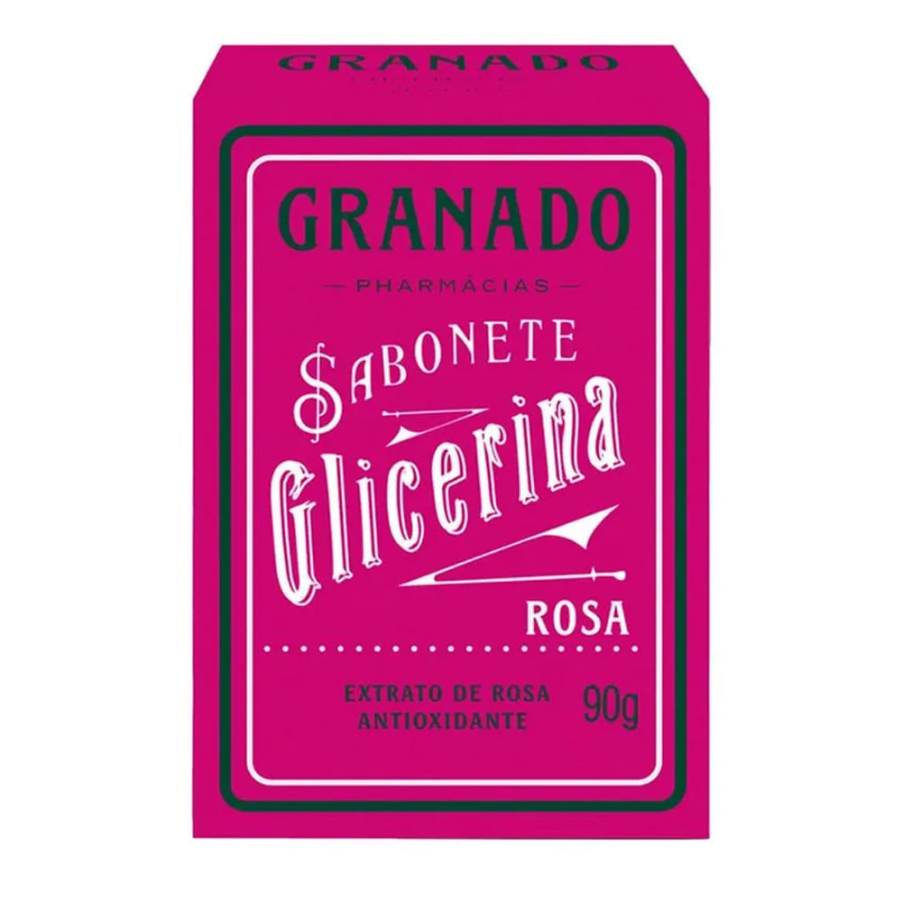 Sabonete Em Barra Granado Glicerina Rosa 90g