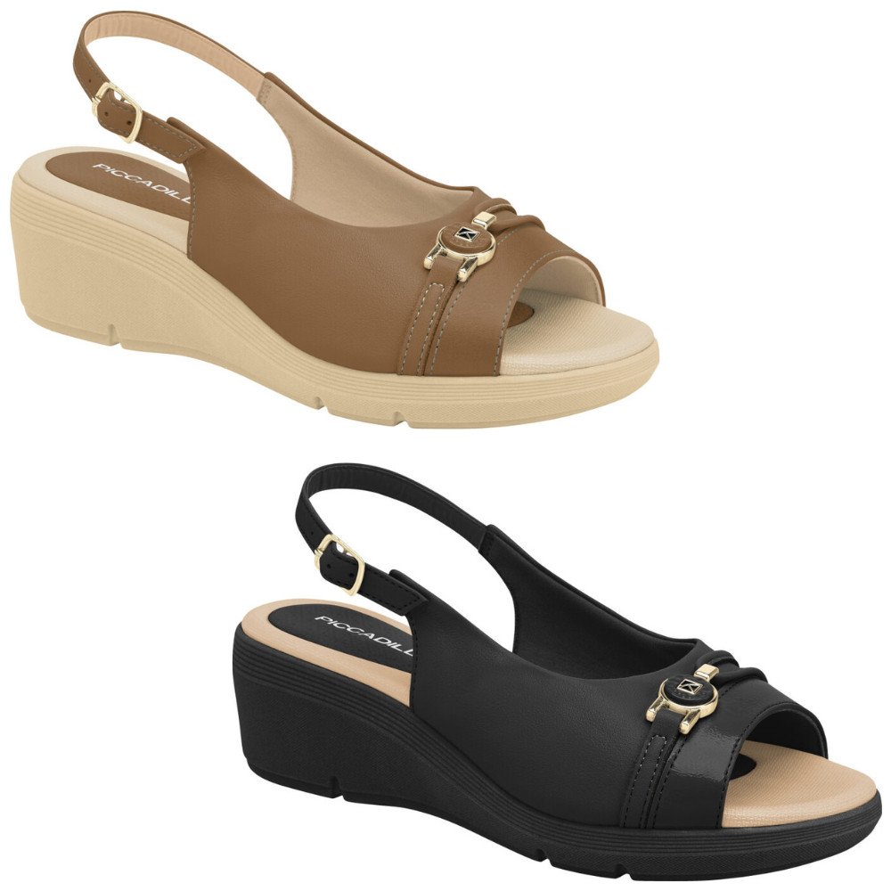 Sandalia Piccadilly Feminina Ortopédica Joanete Confortavel Picadili Picadily em Oferta na Shopee