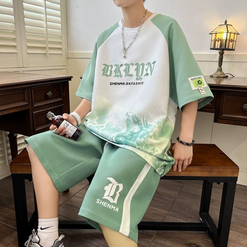 2026 Moda 202613Estudantes do ensino médio camiseta de manga curta meninos 12-15 anos adolescentes na moda bonito 14 cri
