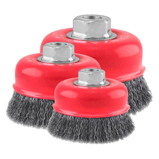 Escova De Aço Copo Ondulada M14 De 3, 4 Ou 6Pol. Profissional A Escolha Esmerilhadeira Limpeza em Oferta na Shopee