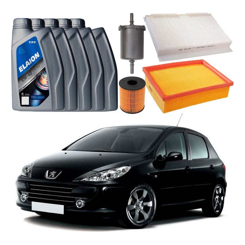 Kit Revisao Oleo Filtros Peugeot 307 2.0 Flex 2007 A 2012