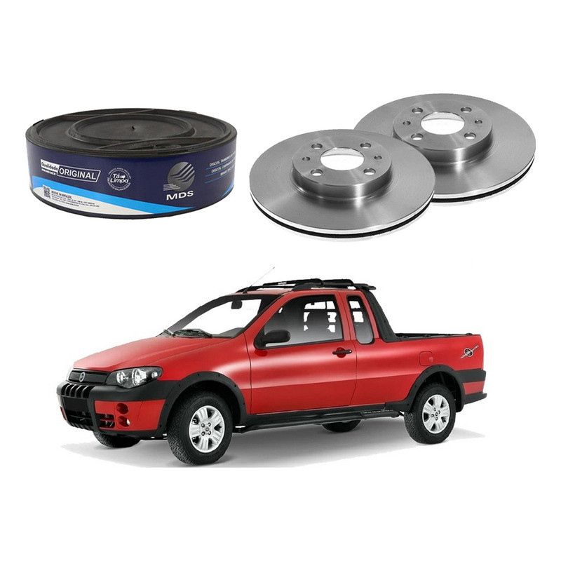 Disco Freio Dianteiro Mds Strada Adventure 1.8 2003 A 2009