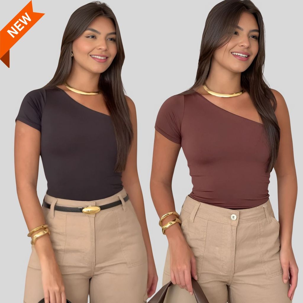 Blusa Feminina Mula Manca Suplex com Forro Confortável Moda Blogueira Estilo Casual