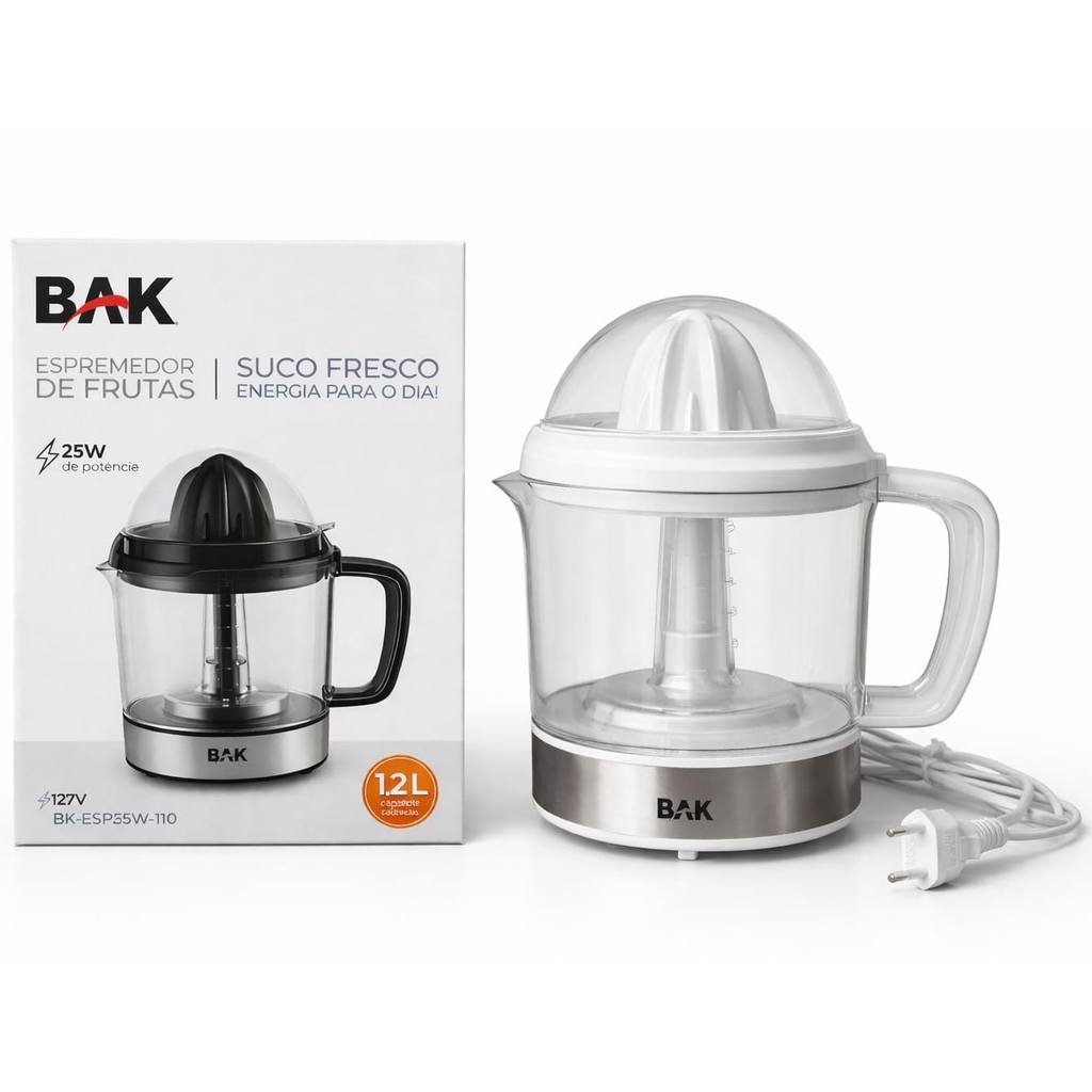 Espremedor Elétrico de Frutas 1,2L – Suco Fresco Todo Dia 110v 25w em Oferta na Shopee