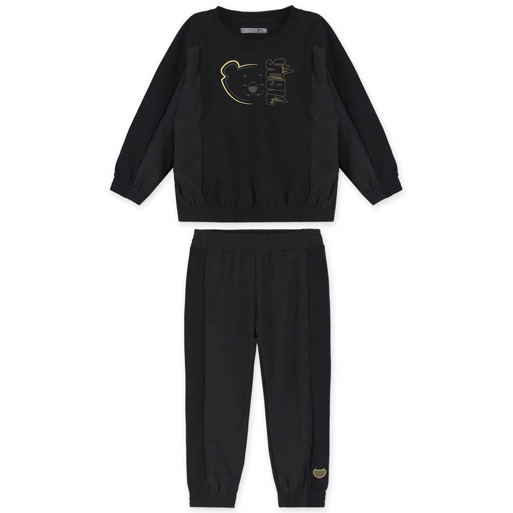 Conjunto Moletinho Manga Longa  Bebê Masculino Tigor T. Tigre