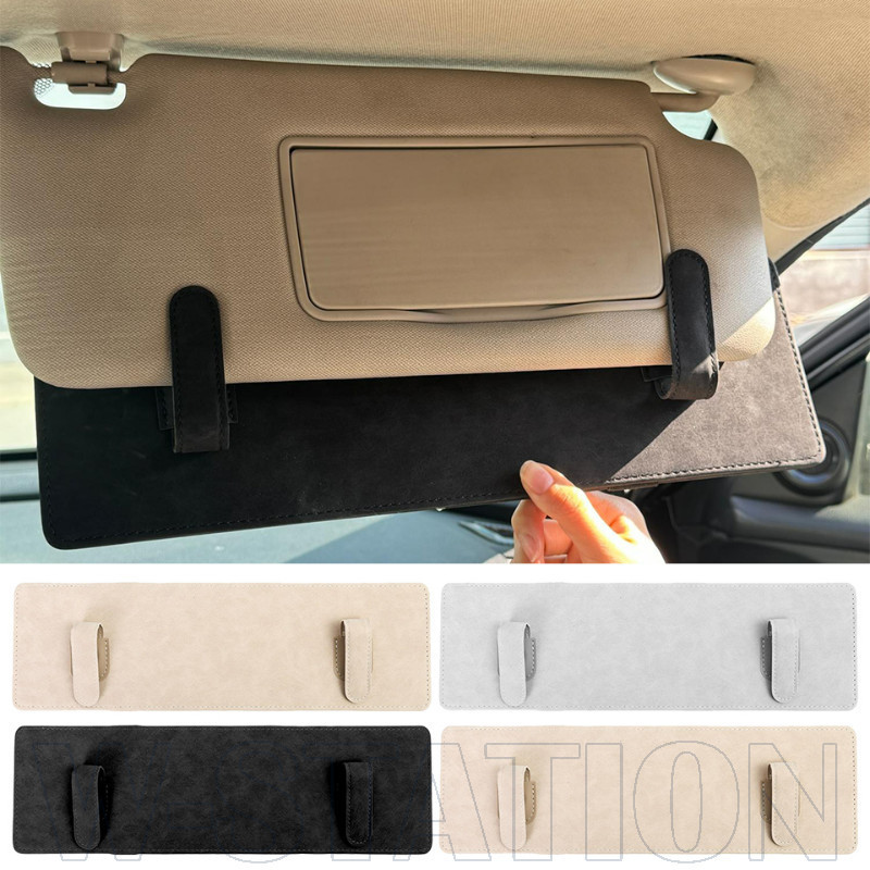 Placa De Extensão De Proteção Solar Para Carro-Antirreflexo , Os Olhos-Painel De Couro PU-Bloqueador De Guarda-Sol Unive