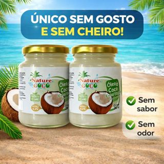Óleo de Coco Extra Virgem 200ml sem glúten Natural Alimentar, Pele e Cabelo multiuso kit 2 e 4 unidades em Oferta na Shopee