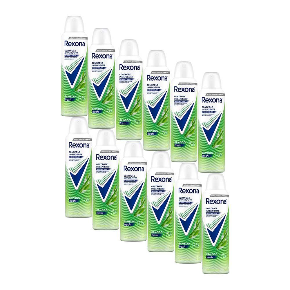 Kit 12 Desodorante Rexona Stay Fresh Bamboo + Aloe Vera 150ml em Oferta na Shopee