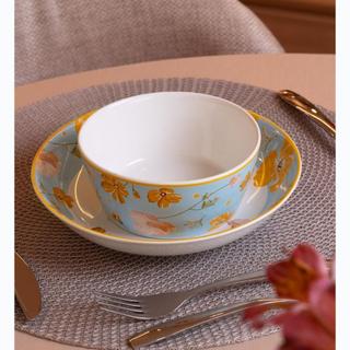 Bowl de Cerâmica Doce Encanto Azul Claro Wolff 15cm para Sobremesas Frutas Petiscos Café da Manhã Mesa Posta Delicada