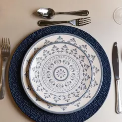 Prato para Sobremesa 20cm Porto Cerâmica Azul Wolff para Doces Frutas Bolos Tortas Mesa Posta Jantar Cafés Elegante Casa