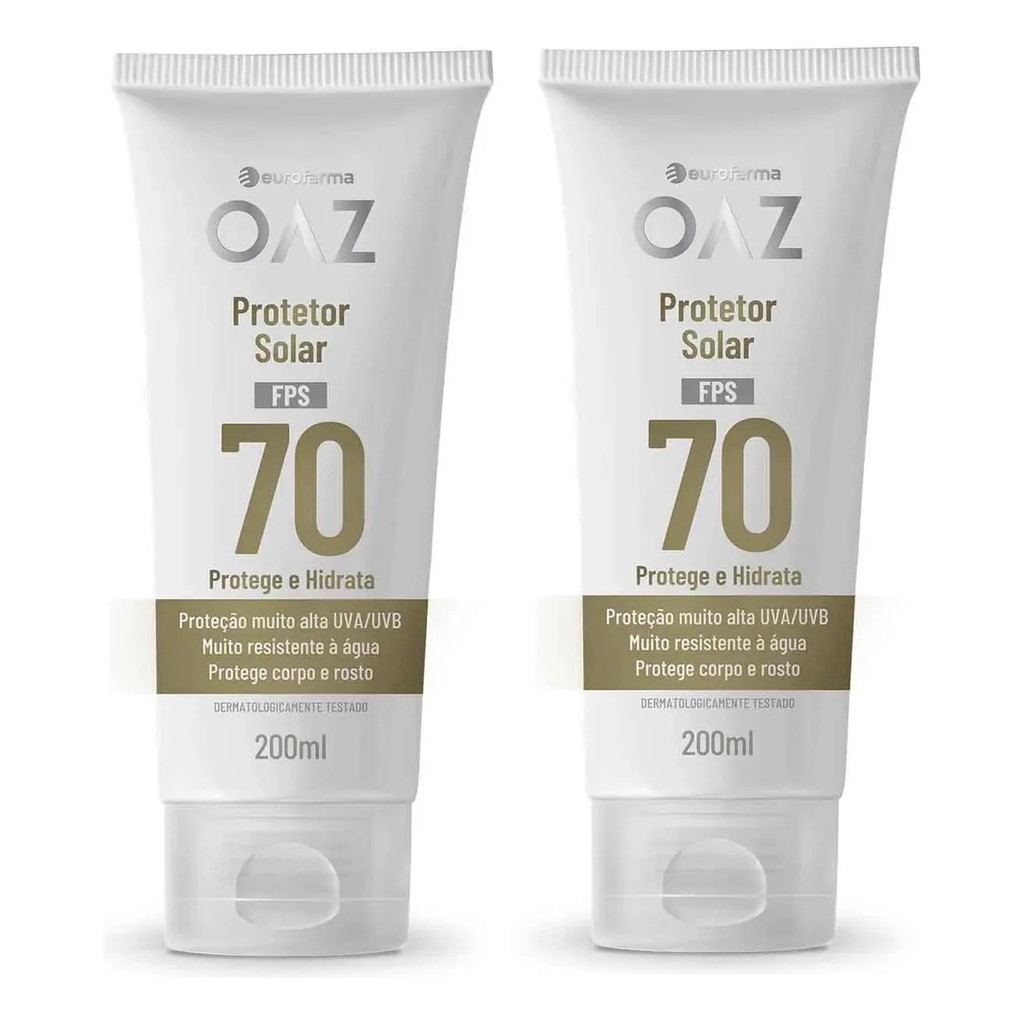KIT C/ 2 PROTETOR SOLAR OAZ 200ML