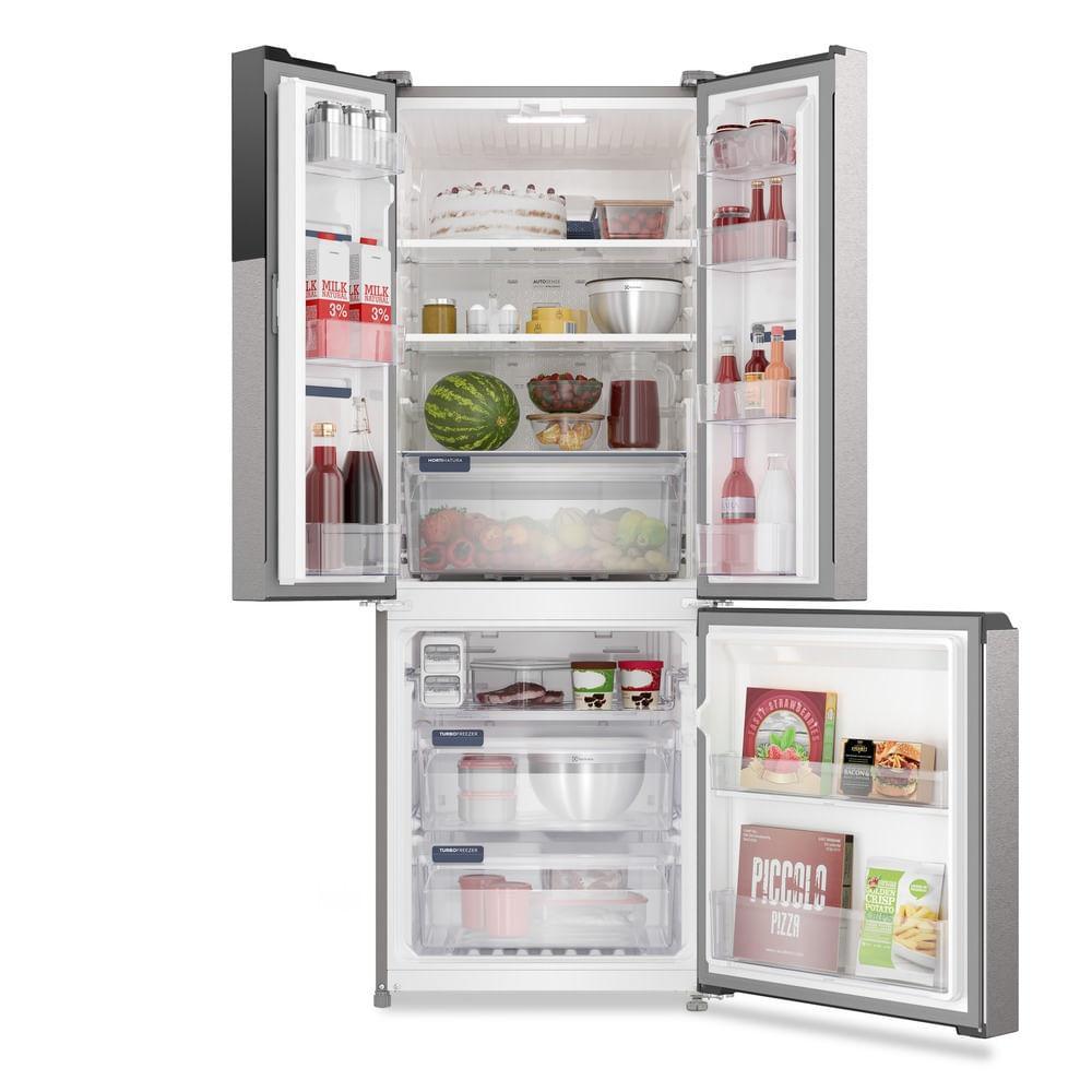 Geladeira Electrolux Frost Free Inverter 484L Efficient AutoSense 3 Portas Inox Look (IM7S) · foto 2
