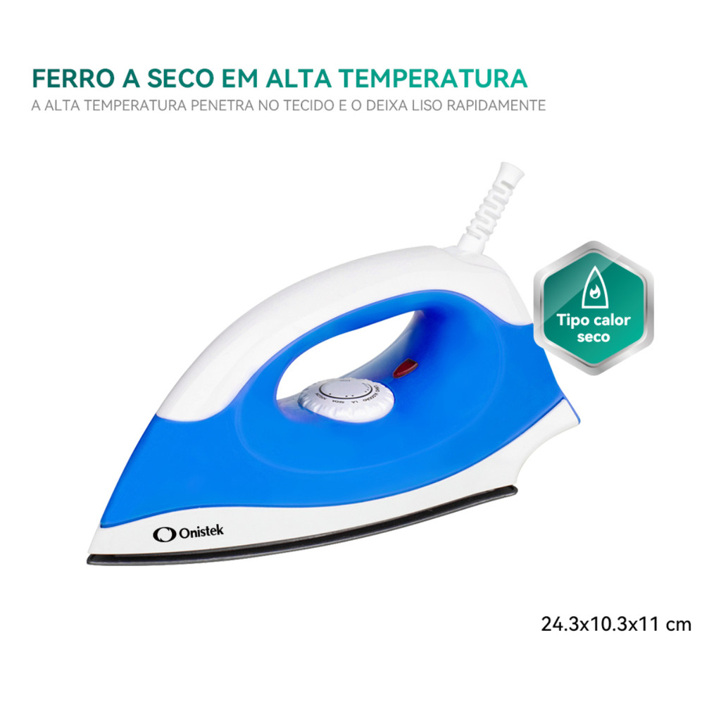 Ferro de Passar Roupa 110V 220V Ultra Potente Compacto Rápido ON-PR905 · foto 2
