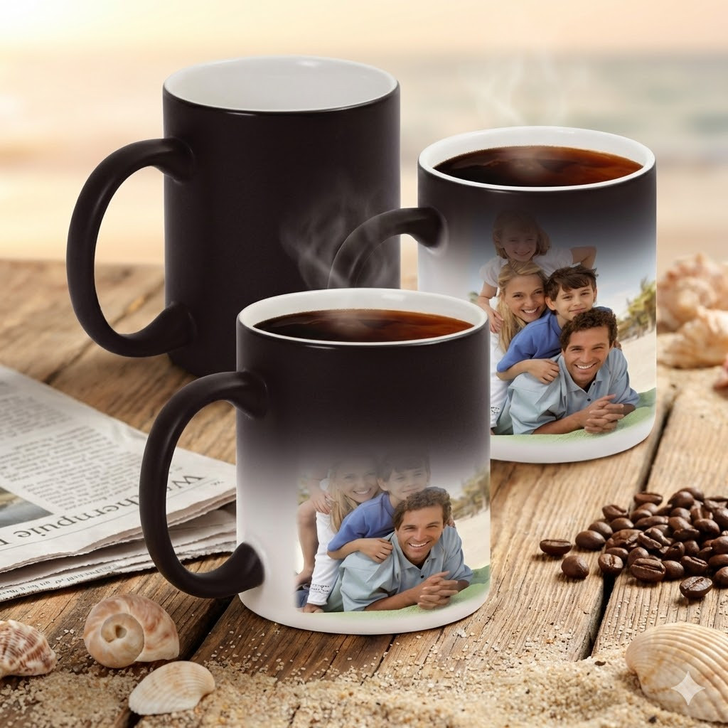 Caneca Magica Personalizada De Porcelana Com Sua Foto Nome Frase