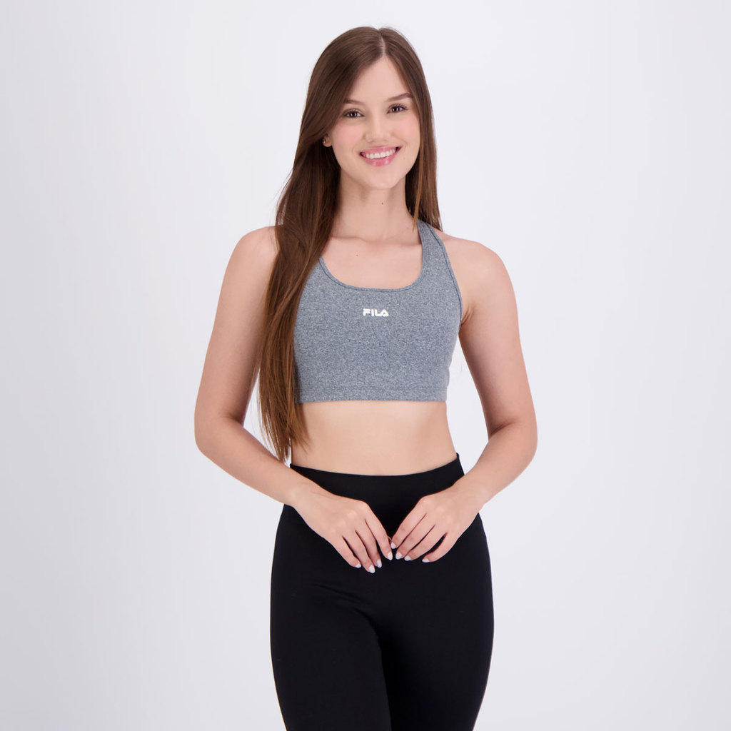 Top Fila Nadador Essentials Feminino Cinza em Oferta na Shopee