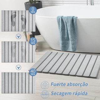 Enviamos De SP Tapete Diatomita Dobravel Banheiro E Cozinha Absorvente Antiderrapante em Oferta na Shopee