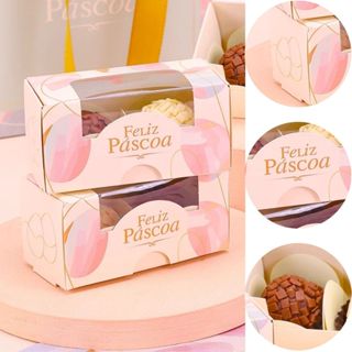 10 CAIXAS P/ 2 DOCES PÁSCOA EMBALAGEM CELEBRAR 5476 ( PASCOA JANGO 2026 ) em Oferta na Shopee