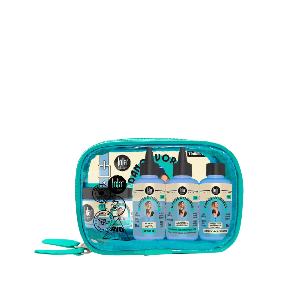 Lola Kit Necessaire Danos Vorazes Sh 30ml + Booster 30ml + Leave-in 30ml + Masc 30ml — imagem 1
