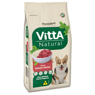 Ração Premier Vitta Natural Raças Pequenas carne e arroz 15kg + BRINDE BIFINHO GRELHADO em Oferta na Shopee