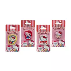 Borracha Hello Kitty Caixa com 12 Blisters (4 Personagens Sortidos) Leonora Leo&Leo - 74215