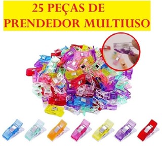 Prendedor De Plástico 25 Peças De Pregadores Top Útil Prático E Fácil Para Costura Multiuso em Oferta na Shopee