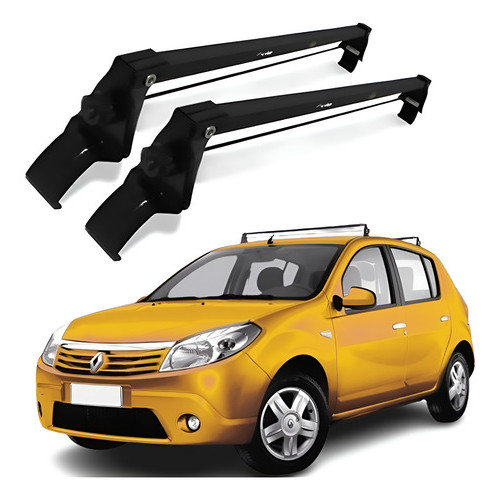 Rack De Teto Sandero 2013 14 15 16 17 18 19 20 21 22 23 2024 em Oferta na Shopee