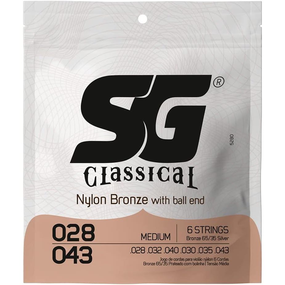 Corda De Violão Nylon 7 Cordas Sg Tensão Pesada (029.058)