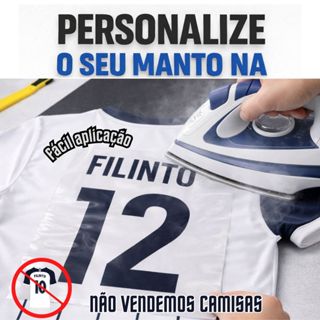 Termocolante Personalizado Nome e Número Para Camisa Futebol Facil Aplicação em Oferta na Shopee