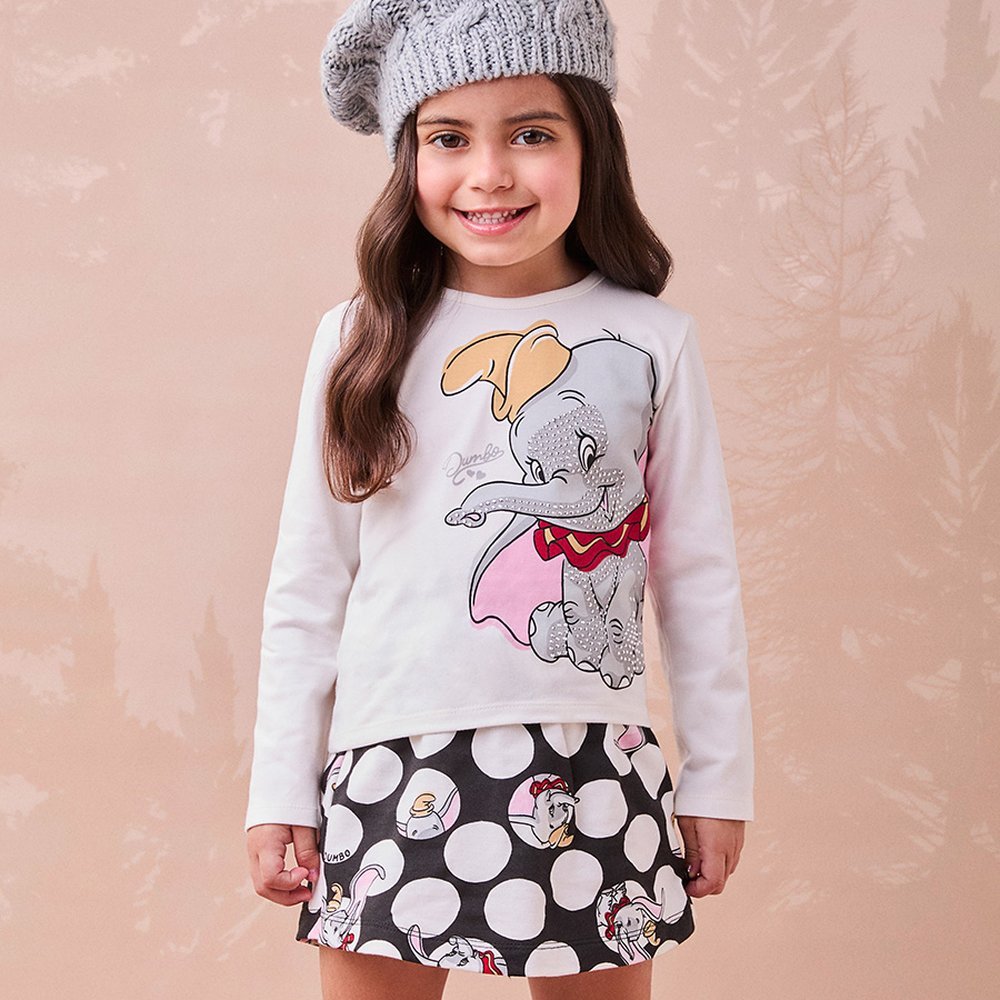 Conjunto do Dumbo com Strass de Moletom