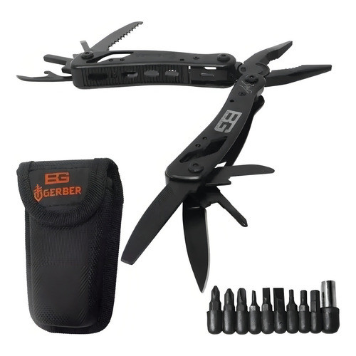 Canivete Multifunção Gerber Bear Grylls Preto Com 20 Ferramentas