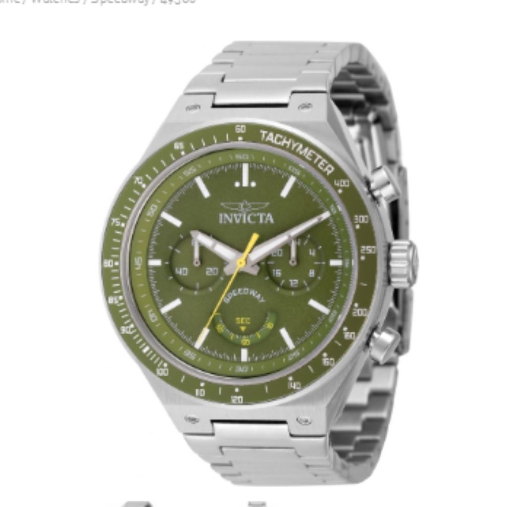 Relógio Masculino Invicta 49380 Speedway Cronógrafo Quartzo Aço Inoxidável Verde 50m