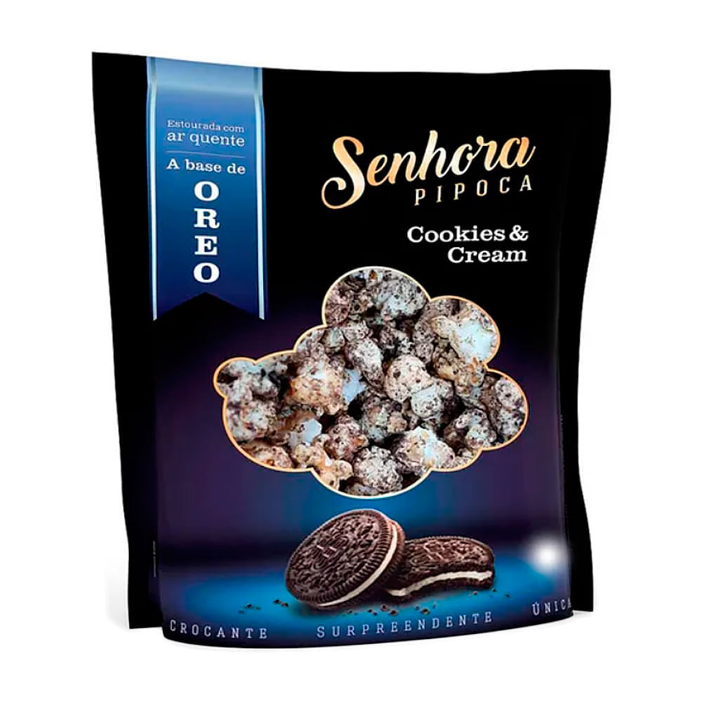 Pipoca Senhora Pipoca Cookies e Cream 100g em Oferta na Shopee