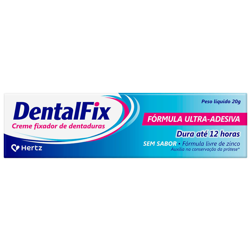 DentalFix Creme Fixador de Dentaduras Sem Sabor 20g em Oferta na Shopee
