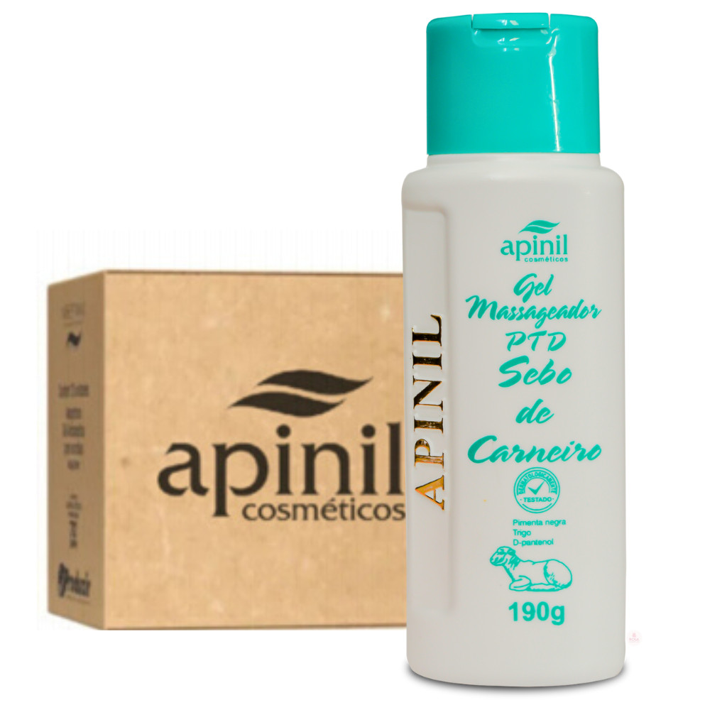 Gel Massageador PTD Sebo de Carneiro 190g Apinil