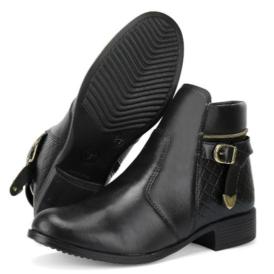 Bota Botinha Feminina Inverno Coturno Cano Curto - Promoção!! em Oferta na Shopee