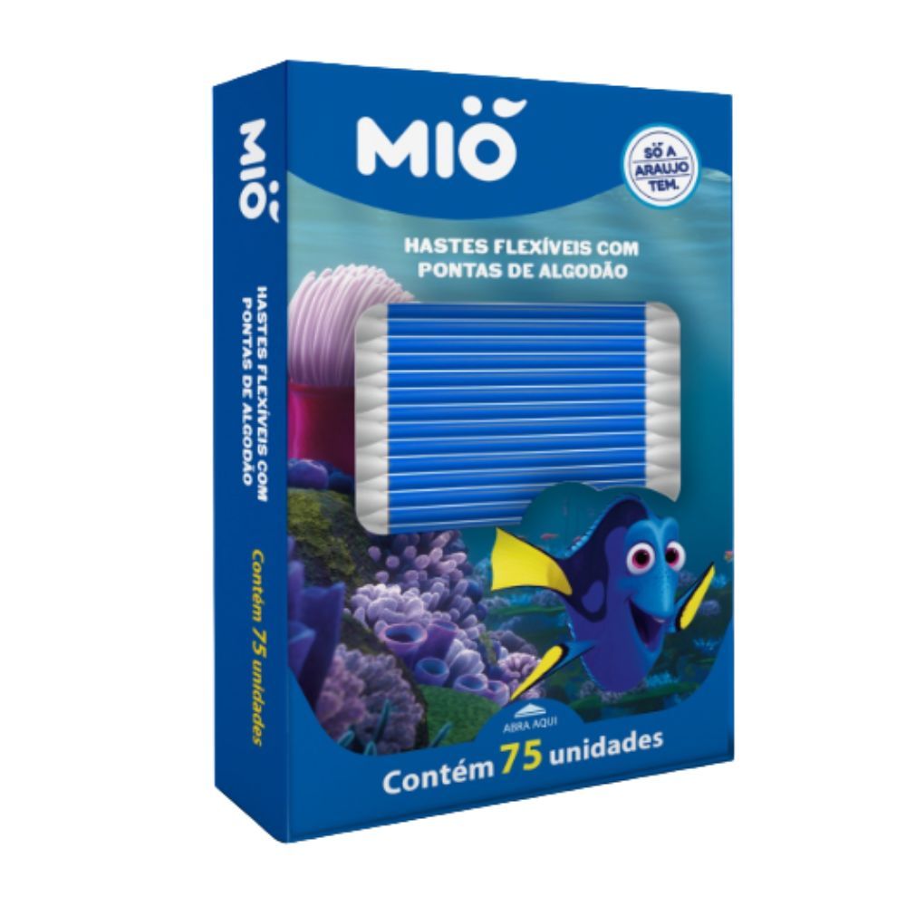 Hastes Flexíveis com Pontas De Algodão Mió Dory 75 Unidades em Oferta na Shopee