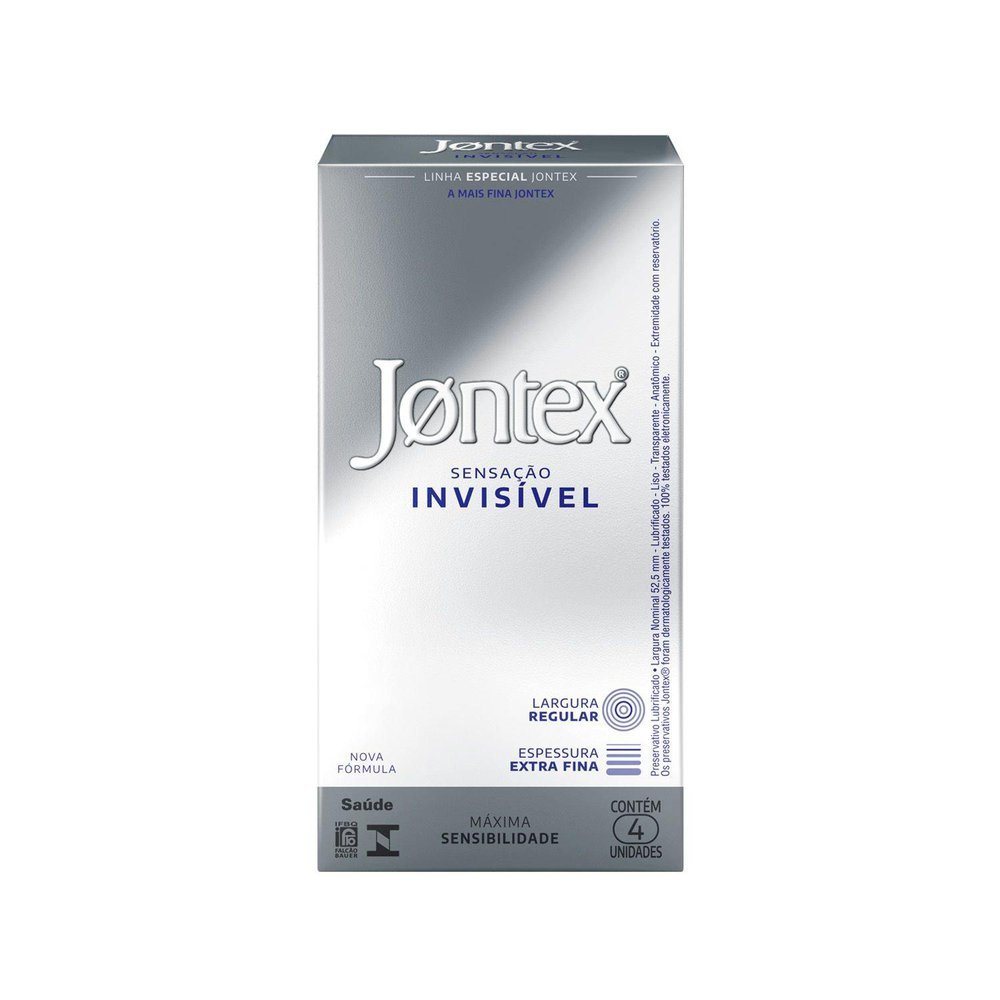 Preservativo Jontex Sensação Invisível 4 Unidades