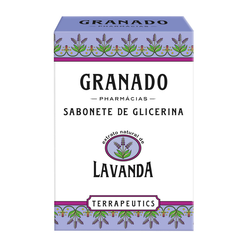 Sabonete em Barra de Glicerina Granado Terrapeutics Lavanda 90g