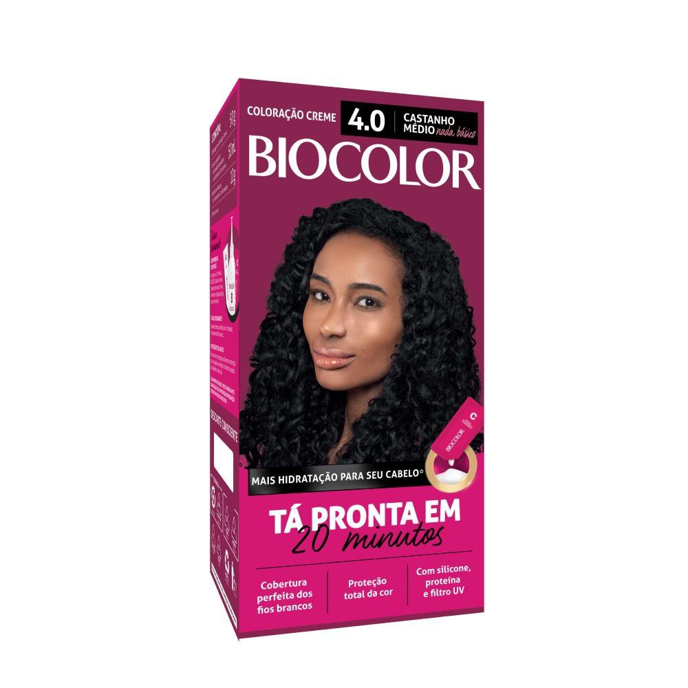 Mini Kit Tintura Creme Biocolor Castanho Médio 4.0 em Oferta na Shopee
