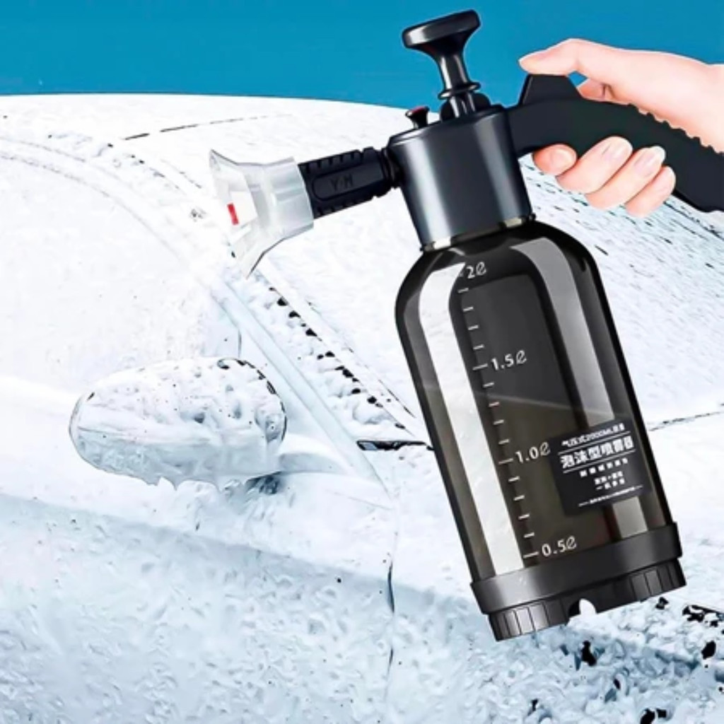 Snow Foam Pressão Manual 2L Profissional Pulverizador Borrifador Spray Limpeza Jardim Regar Espuma