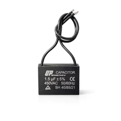 Capacitor Quadrado Ventilador 1,5uF 450VAC 2 Fios
