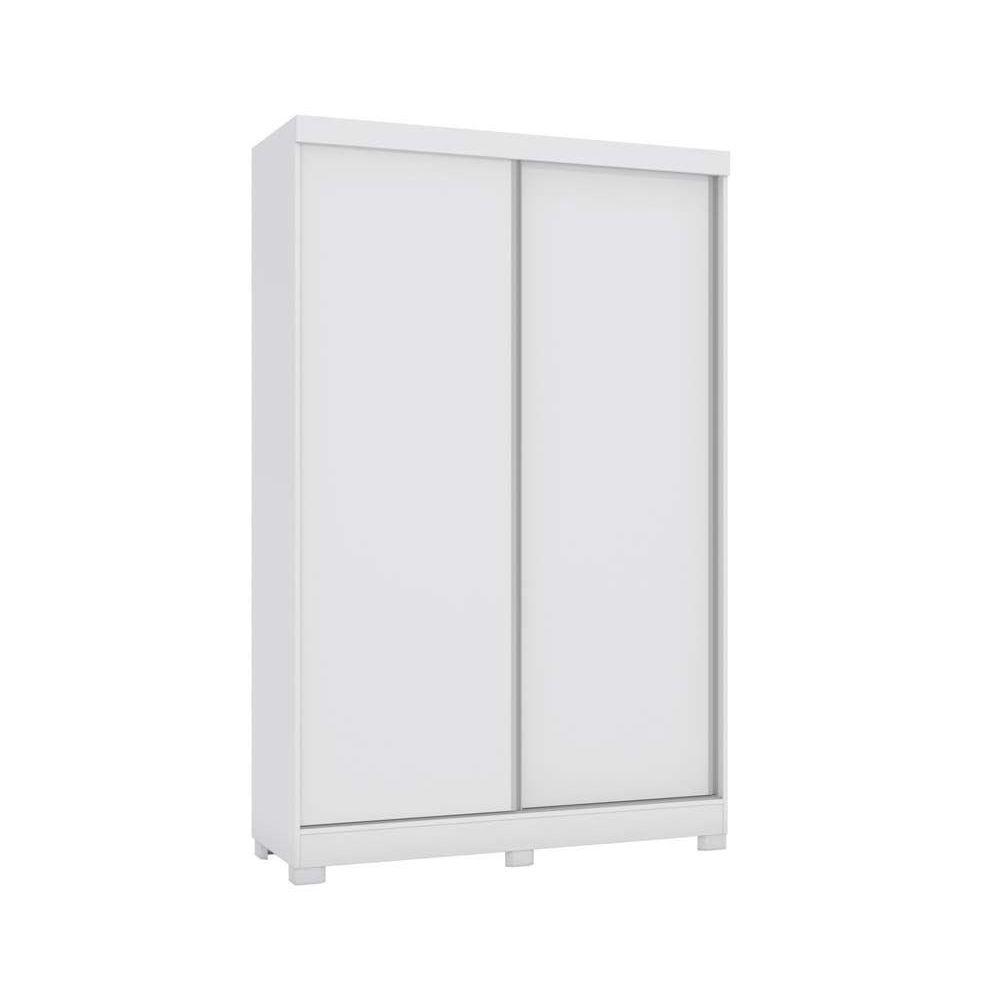 Guarda Roupa 2 Portas de Correr e 2 Gavetas c/Pés N571 Branco - Kappesberg