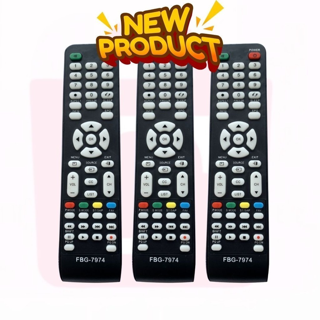 kit 3un Controle Remoto Compatível TV CCE LCD / LED Stile – Modelos D4201, D32, D37, D42 | RC512, RC517 COMPATÍVEL