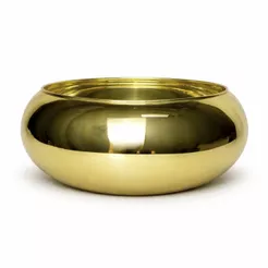 Vaso Vidro Espelhado Dourado Centro Mesa Mesa Até 6 Lugares