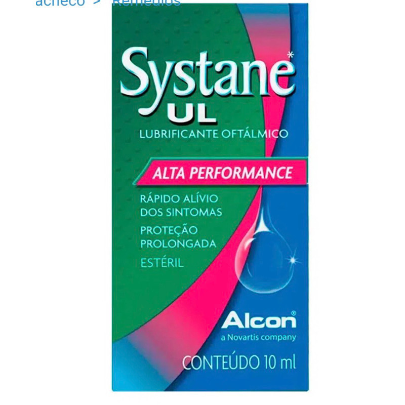 Systane UL Alcon lubrificante 10ml ou 15ml